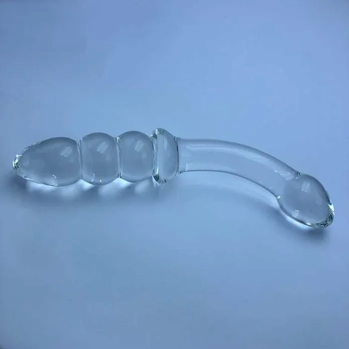 Wild Night Fantasies Dildos Glass Double Ended Beaded G Spot Dildo