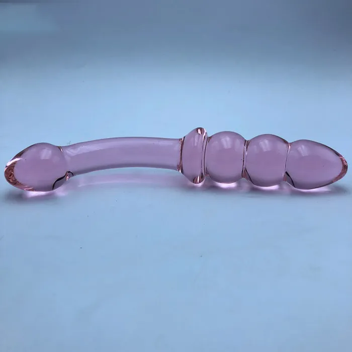 Wild Night Fantasies Dildos Glass Double Ended Beaded G Spot Dildo