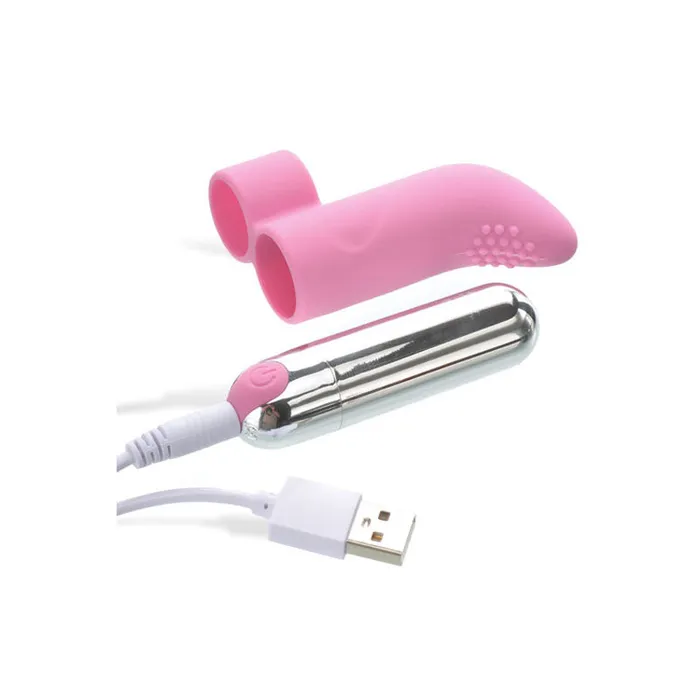 Wild Night Fantasies Female Sex Toys Adam Eve Silicone Rechargeable Finger Vibe