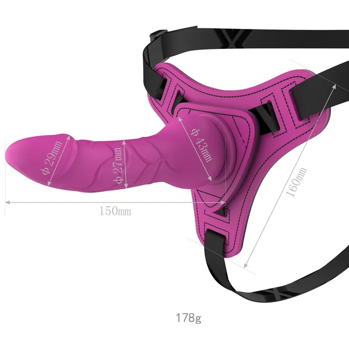 Wild Night Fantasies Female Sex Toys Strap On Dildo Harness Kit 6 Inch Cock