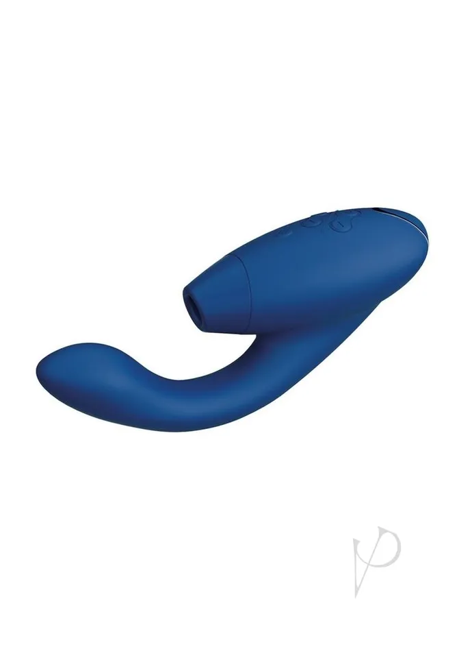 Womanizer Duo 2 Silicone Rechargeable Clitoral and GSpot Stimulator Blue Womanizer Female Sex Toys