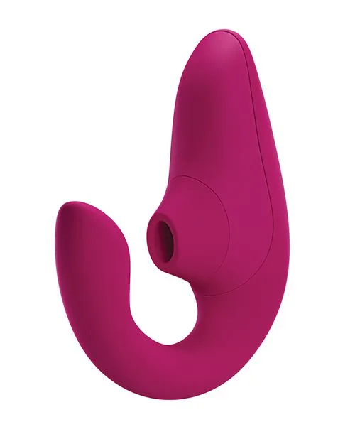 Womanizer Female Sex Toys Womanizer Blend Rechargeable Silicone Vibrator with Clitoral Stimulator Vibrant Pink