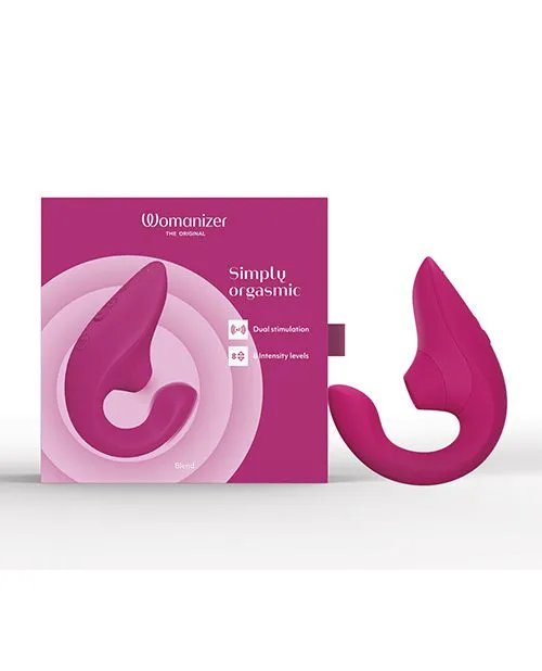 Womanizer Female Sex Toys Womanizer Blend Rechargeable Silicone Vibrator with Clitoral Stimulator Vibrant Pink