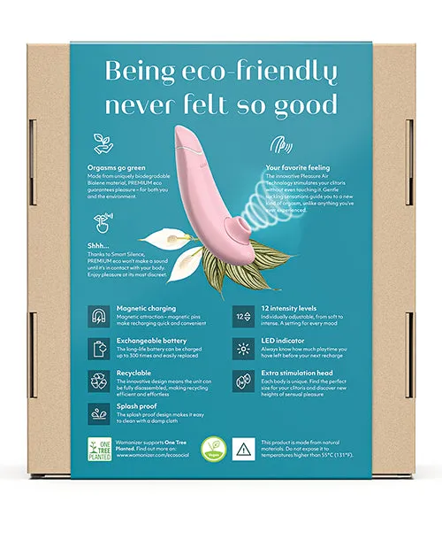 Womanizer Female Sex Toys Womanizer Premium Eco Biodegradable Rechargeable Clitoral Stimulator Pink Womanizer Female Sex Toys Womanizer Premium Eco Biodegradable Rechargeable Clitoral Stimulator Pink