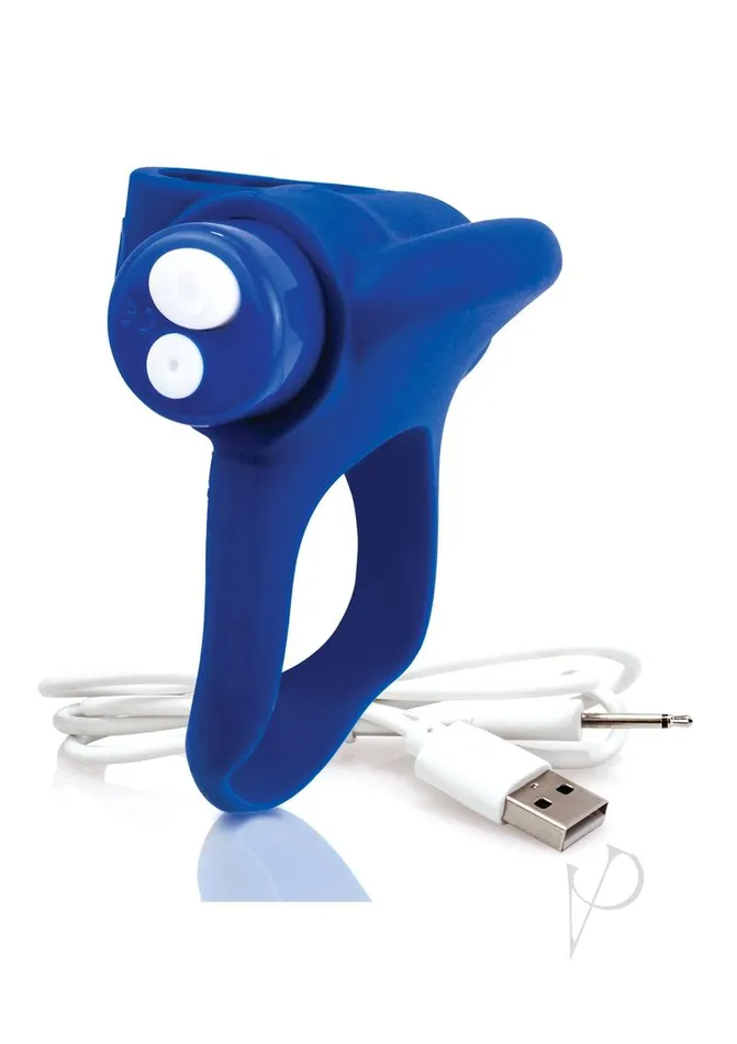 YouTurn Rechargeable Plus Silicone Ring Blueberry Charged Male Sex Toys