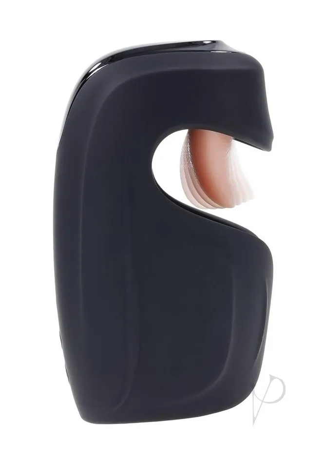 Zero Tolerance Anal Zero Tolerance Lick the Tip Rechargeable Silicone Mouth Masturbator Black