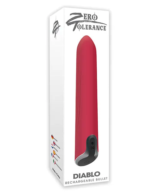 Zero Tolerance Diablo Rechargeable Silicone Bullet Red Zero Tolerance Anal