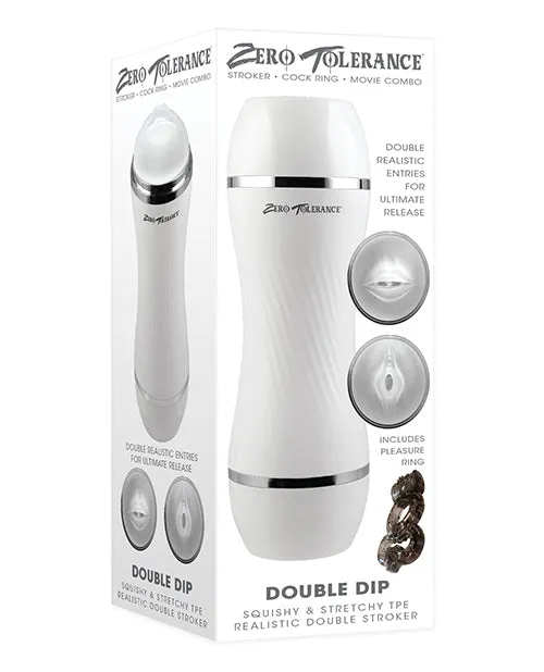 Zero Tolerance Double Dip Movie Download with Double Entry Stroker Vanilla Zero Tolerance Male Sex Toys