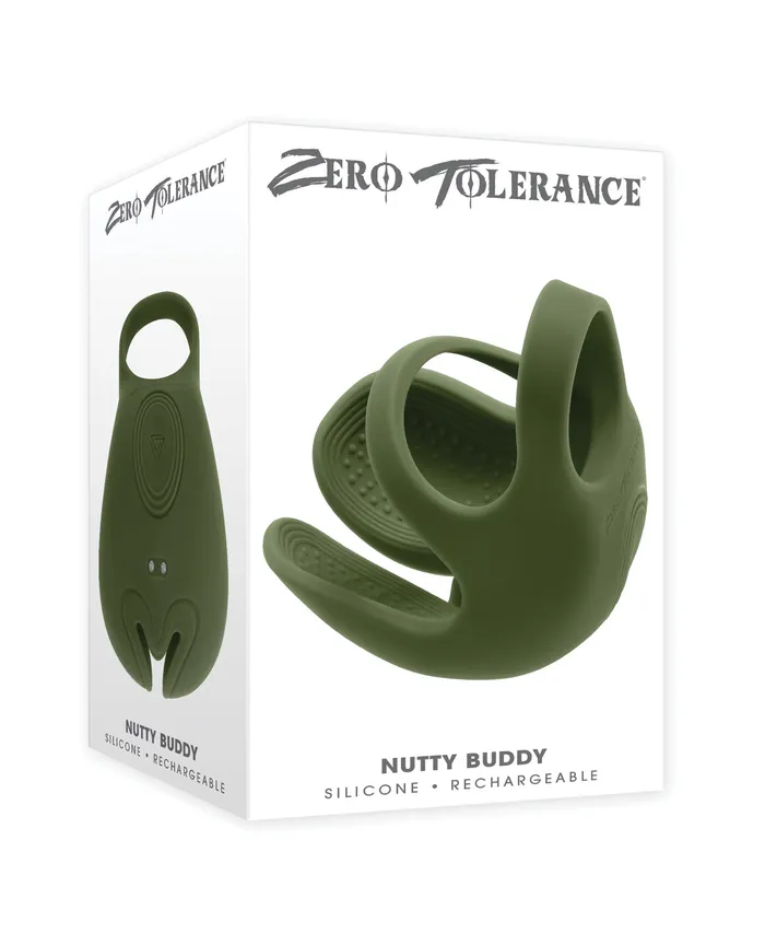 Zero Tolerance Male Sex Toys Zero Tolerance Nutty Buddy Rechargeable Silicone Dual Cock Ring Green Zero Tolerance Male Sex Toys Zero Tolerance Nutty Buddy Rechargeable Silicone Dual Cock Ring Green