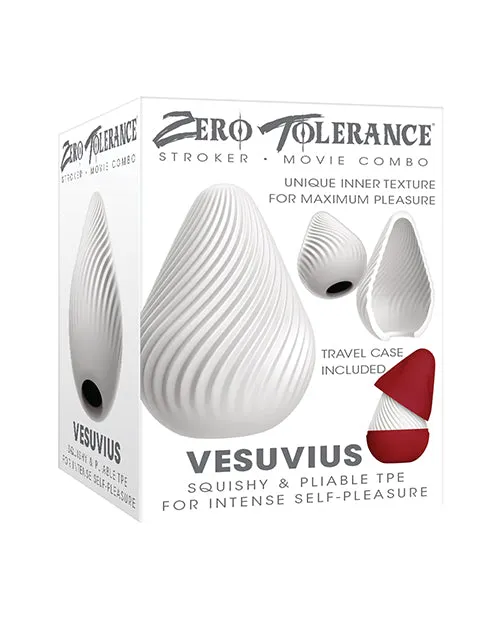 Zero Tolerance Male Sex Toys Zero Tolerance Vesuvius Volcano Stroker WhiteRed