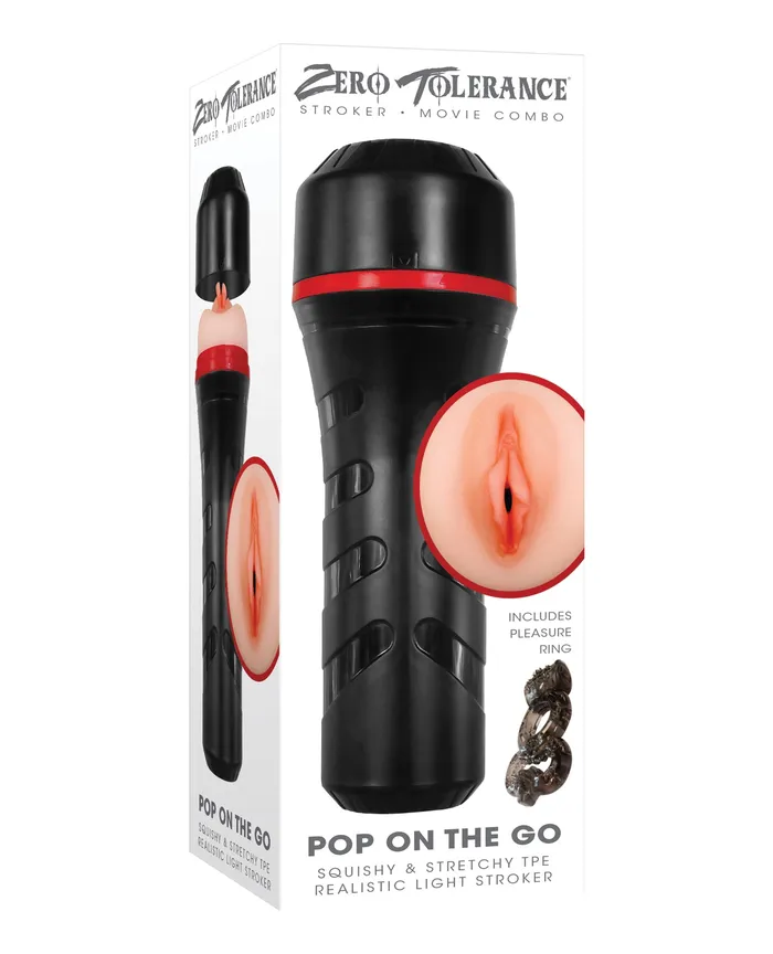 Zero Tolerance Pop On The Go Realistic Vagina Stroker Vanilla Zero Tolerance Male Sex Toys