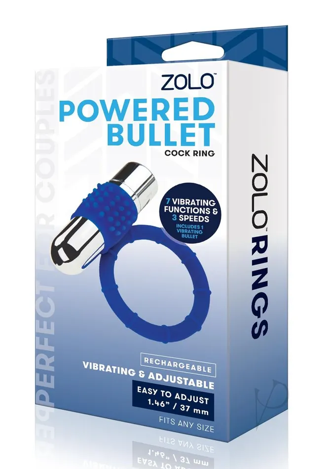 Zolo Male Sex Toys ZOLO Rechargeable Vibrating Silicone Cock Ring NavySilver Zolo Male Sex Toys ZOLO Rechargeable Vibrating Silicone Cock Ring NavySilver