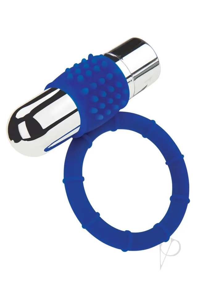 Zolo Male Sex Toys ZOLO Rechargeable Vibrating Silicone Cock Ring NavySilver Zolo Male Sex Toys ZOLO Rechargeable Vibrating Silicone Cock Ring NavySilver